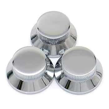 Amazon.com: XIYANGJUAN 3pcs Metal Bell Guitar Knobs Chrome